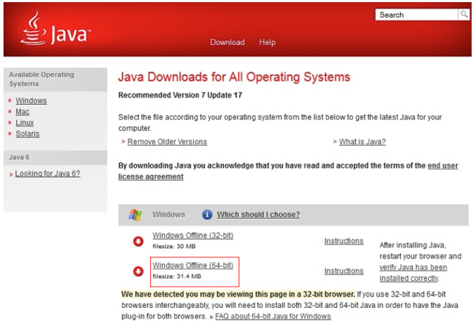 Java free download for windows 7 32 bit full version